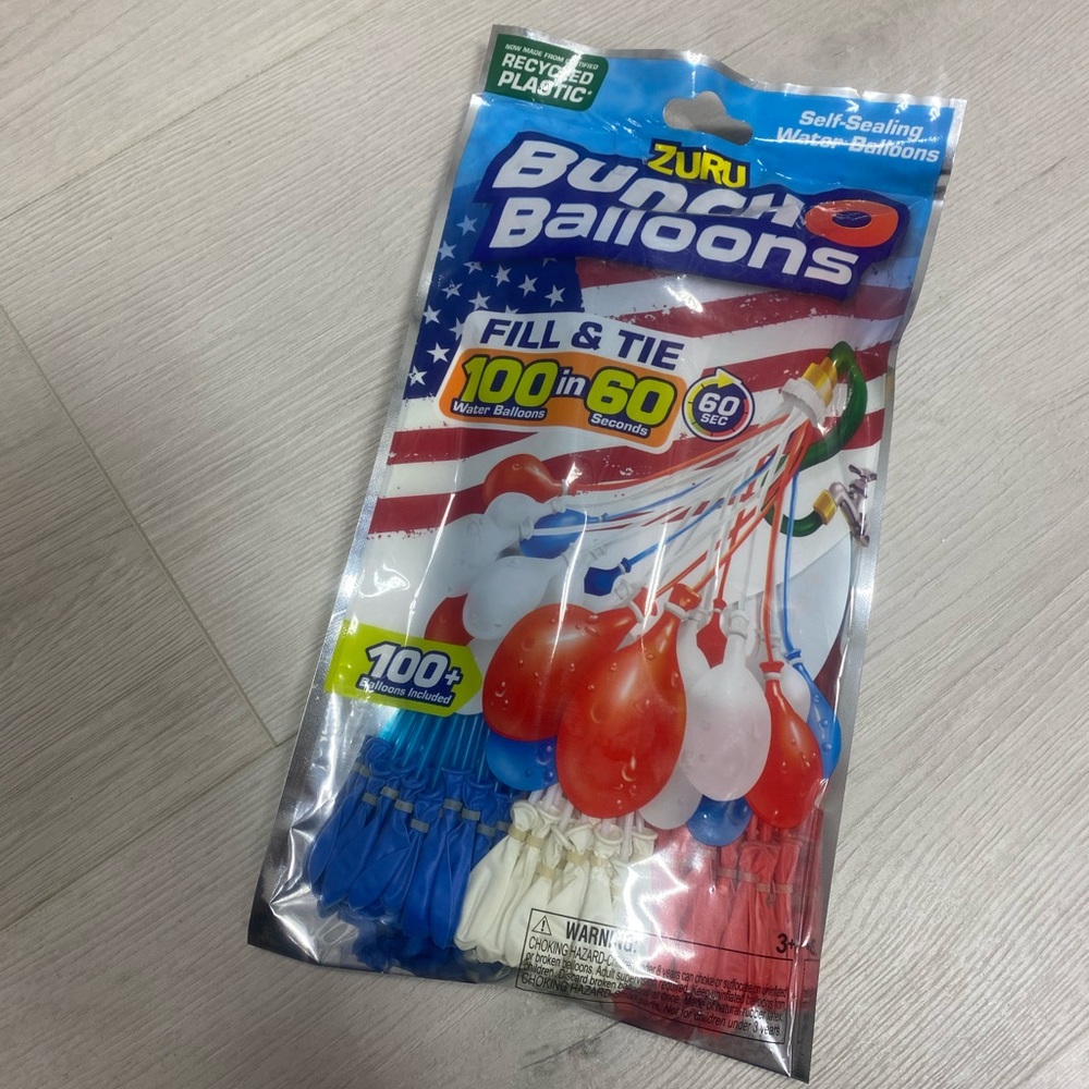 Zuru Bunch O Balloons - Red, White, and Blue Water Balloons